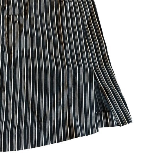 MaxMara Studio Striped Dress Crossover Retro Y2K 3/4 Sleeves Size 8 Women's - Picture 6 of 13